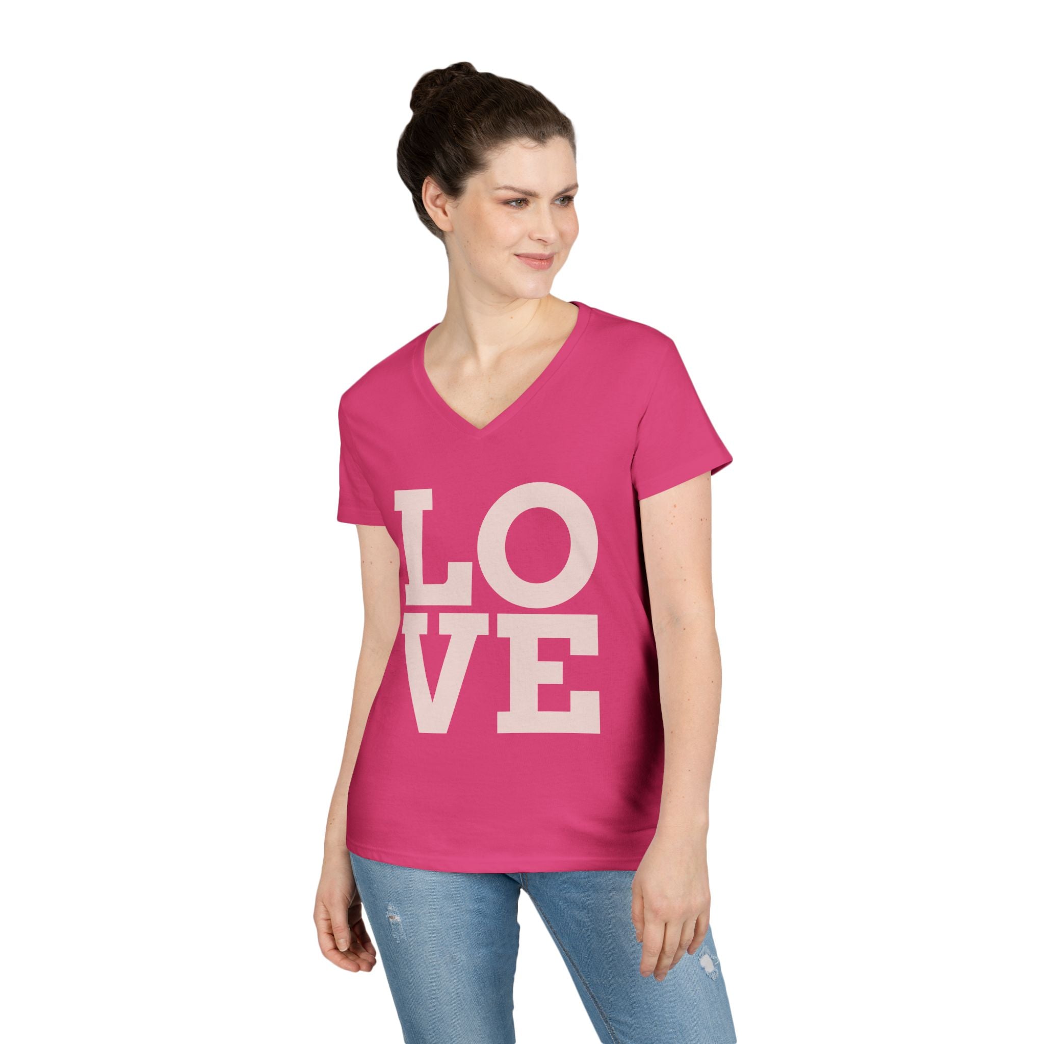 Stylish Ladies' V-Neck T-Shirt