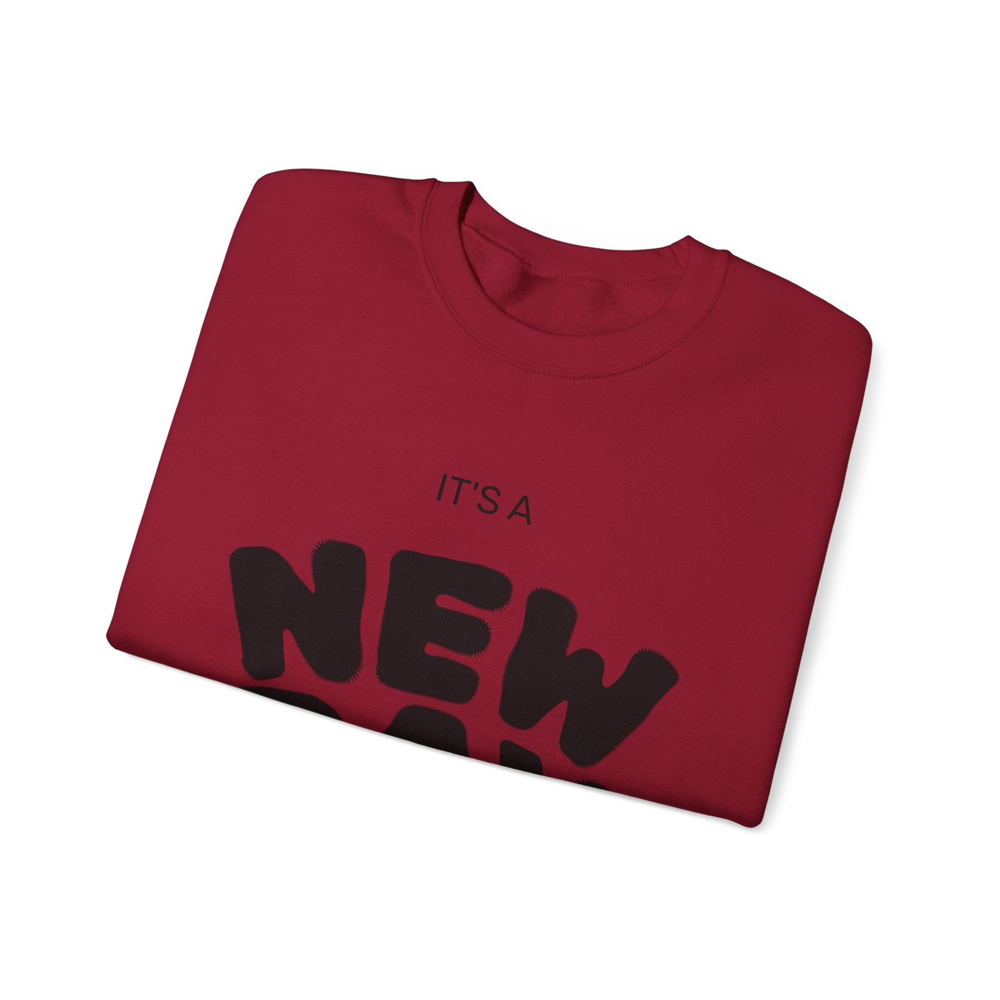New Day Crewneck Sweatshirt — "It's a New Day, Rise N' Shine" Inspirational Pullover