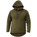 Mens Alpine Fleece 1/4 Zip Curved Hoodie