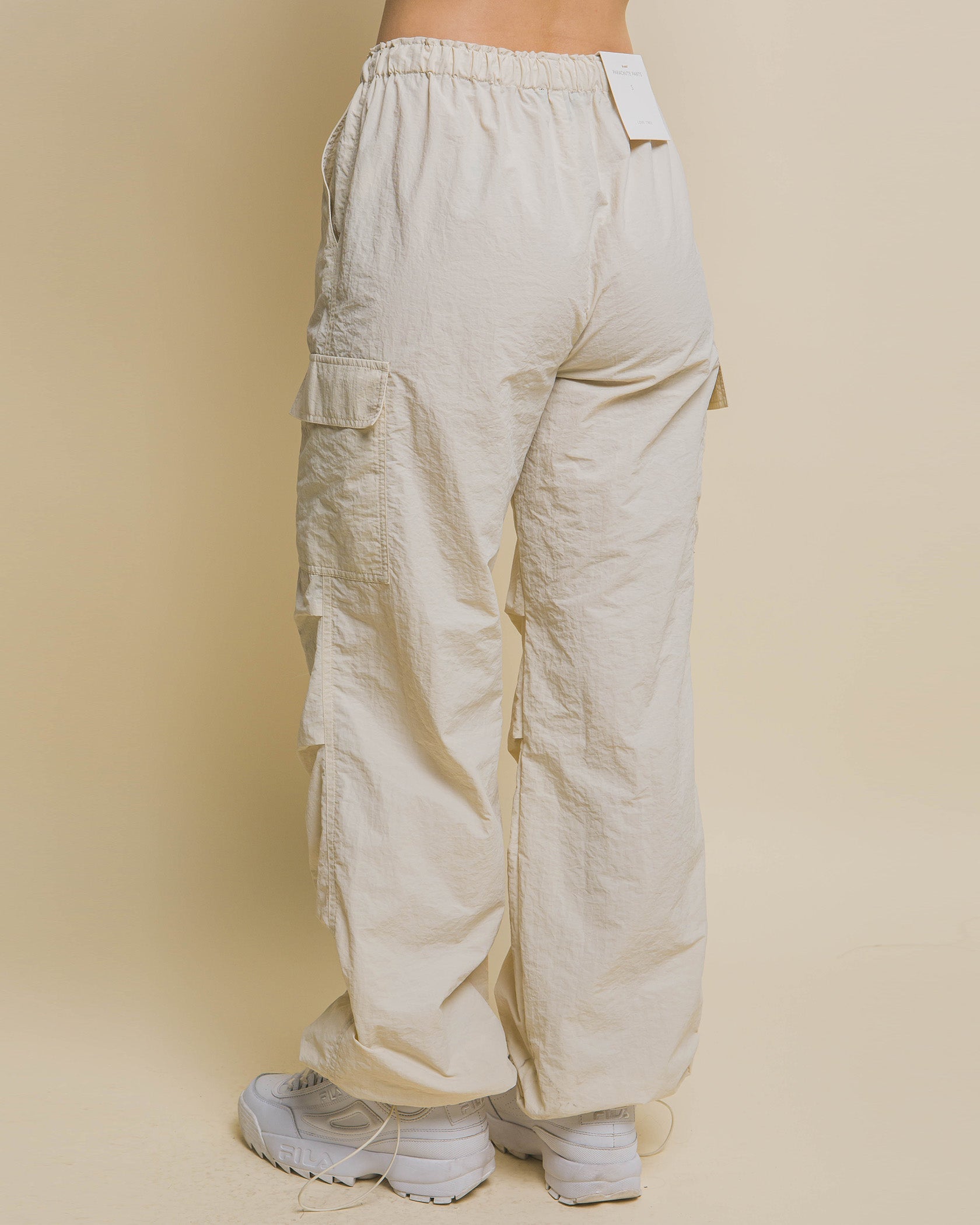 WOMENS LOOSE FIT PARACHUTE CARGO PANTS