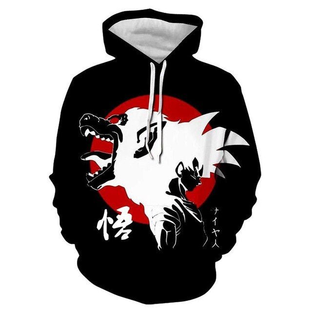 Mens Dragon Ball Hoodie 3D Sweatshirts Super Saiyan Goku