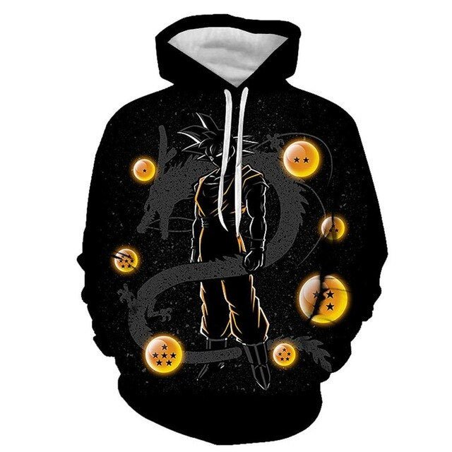 Mens Dragon Ball Hoodie 3D Sweatshirts Super Saiyan Goku