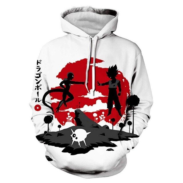 Mens Dragon Ball Hoodie 3D Sweatshirts Super Saiyan Goku