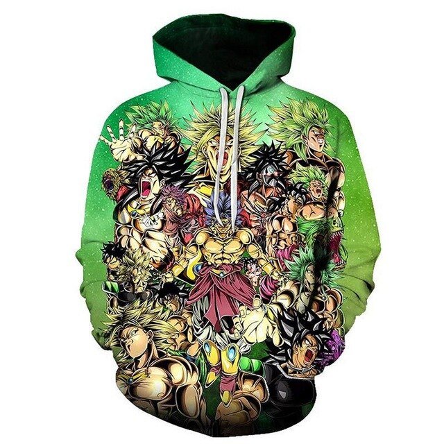 Mens Dragon Ball Hoodie 3D Sweatshirts Super Saiyan Goku