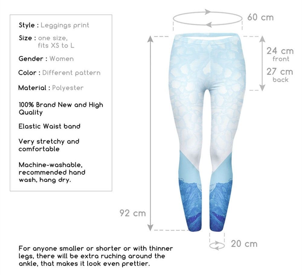 Women Legging Milk Printed Leggins