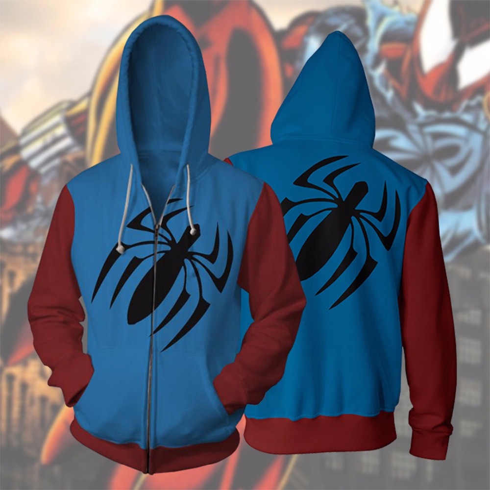 Marvel Mens Hoodies Zipper Sweatshirt 3D Hoodie