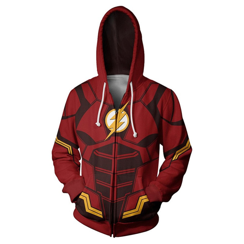 Marvel Mens Hoodies Zipper Sweatshirt 3D Hoodie