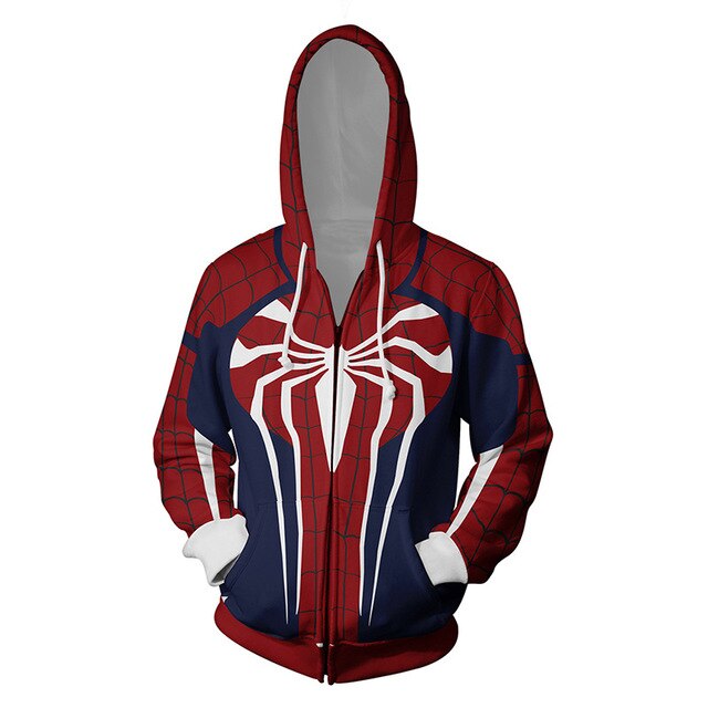 Marvel Mens Hoodies Zipper Sweatshirt 3D Hoodie