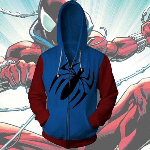 Marvel Mens Hoodies Zipper Sweatshirt 3D Hoodie