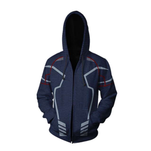Marvel Mens Hoodies Zipper Sweatshirt 3D Hoodie