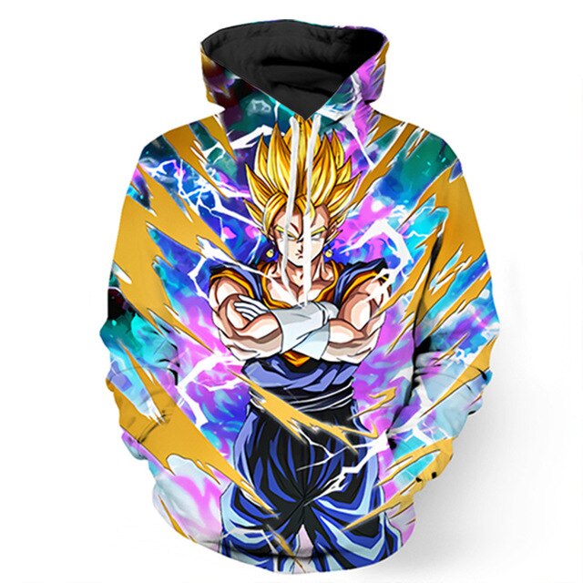 Mens Dragon Ball Hoodie 3D Sweatshirts Super Saiyan Goku