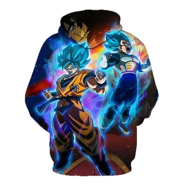 Mens Dragon Ball Hoodie 3D Sweatshirts Super Saiyan Goku