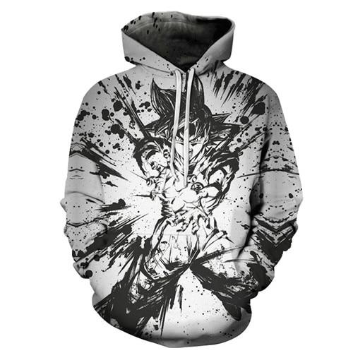 Mens Dragon Ball Hoodie 3D Sweatshirts Super Saiyan Goku