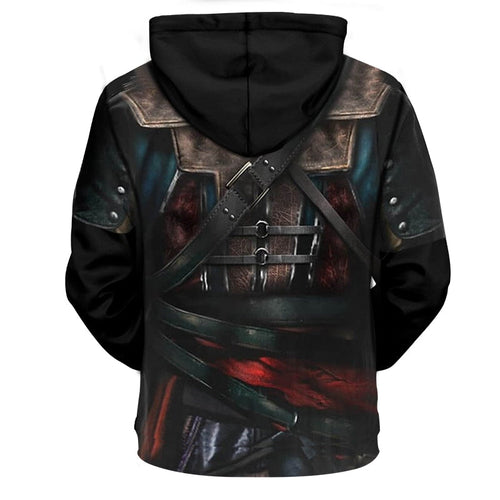 3D Hoodie Assassin Armor Cool Cosplay Streetwear