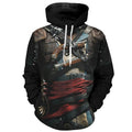 3D Hoodie Assassin Armor Cool Cosplay Streetwear